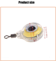 Mini lampes de pêche nocturne, leurres lumineux LED, lampe d'attraction pour poissons, lumières sous-marines IP68, lumière pour appâts de poulpe, équipement de pêche au calmar