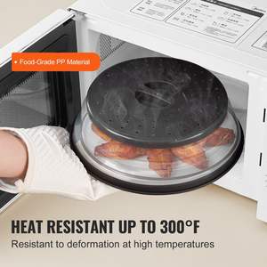 Couverture anti-éclaboussures pliable pour micro-ondes Db Wholesale, 10,4 pouces, en plastique, pour ustensiles de cuisine - Product Image 5