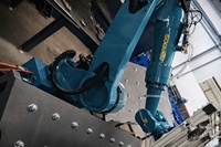 Bras robotisé industriel Sooyee 1830B à 6 axes, charge utile de 30 kg, portée de 1830 mm, 5 kW, 380 V, palettisation, soudage, chargement, déchargement