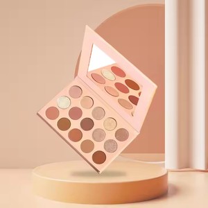 <span class=keywords><strong>Palette</strong></span> d'ombres à paupières personnalisable de 15 couleurs avec des nuances bleues faciles et un logo pour le maquillage des ombres à paupières - Product Image 3