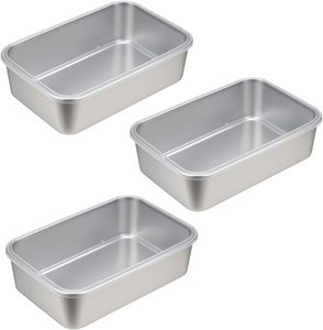 Stainless Steel Food <b>Storage</b> Containers Airtight Lids for Kitchen Bento Box Meal Prep Metal Lunch Box Freezer and Microwave Safe - Product Image 5