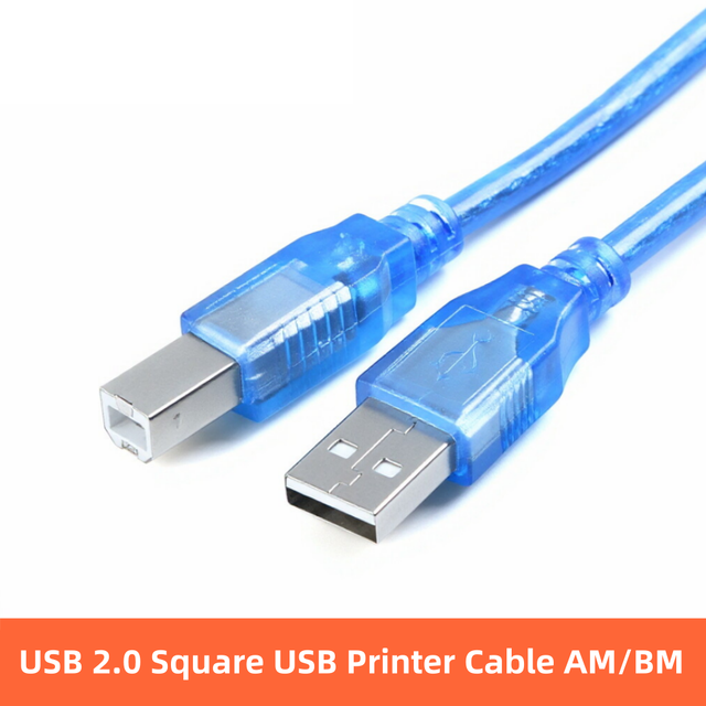 OEM USB a to B 2.0 High Speed Data Transfer Printer Cable Flexible PVC Jacket Male B Male 480Mbps