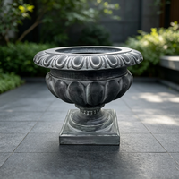 Pot de fleurs rétro en plastique, Jardinières grandes pour l'extérieur, Vases pour plantes de jardin