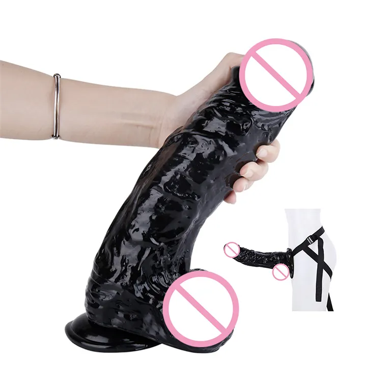 Hot Enorme Dildo Super Big Belt Pene Puede ajustar Usar Correa en Monster Sexy Toys Dildos para mujeres Sex Shop