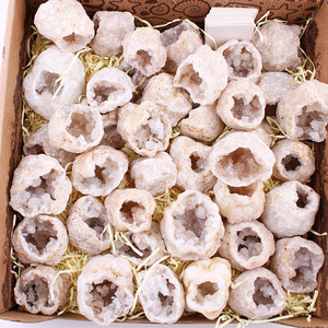 <span class=keywords><strong>Geoda</strong></span> natural de cristal tallado, piedra pequeña, para decoración, venta al por mayor - Product Image 4
