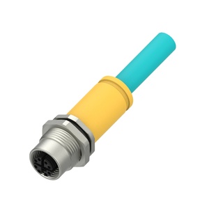 Conector de Cable Ethernet Marvtech X-code Shield, Receptáculo de Moldeo M12, Adaptador Hembra IP67 para Automoción, Cat6 IEC 1000mbit/s - Product Image 1