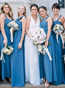 Robes de Demoiselle <span class=keywords><strong>d</strong></span>'Honneur Longues Convertibles Multi-positions 2026 en Chiffon pour Fête de Mariage - Robe de Soirée Demoiselle <span class=keywords><strong>d</strong></span>'Honneur - Product Image 4