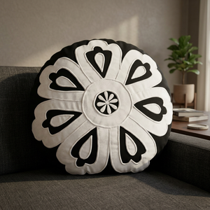 Coussins de méditation Patchwork Broderie Look différent Motif Coque Remplissage Coussin en tissu de coton durable - Product Image 2