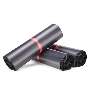 Cien Bolsas de Mensajería Negras Recicladas Impermeables Personalizables con Sellado para Comercio Electrónico al por Mayor, Origen Yiwu - Product Image 2