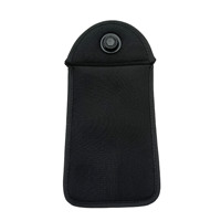 Pochette de téléphone à fermeture à pression en tissu polyester personnalisée à faible MOQ pour iPhone 18 Pro Max et toutes marques de téléphones, avec protection anti-signaux