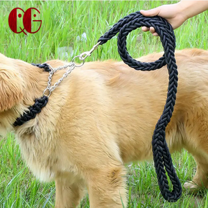 Cadena de Metal plateada para perros, tira reflectante duradera, Collar ajustable con anillos en D para accesorios de cadena para perros Martingale - Product Image 5