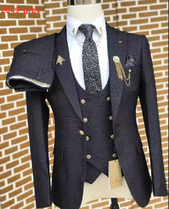 顶级男装西装外套新郎伴郎婚礼/舞会/晚餐<span class=keywords><strong>3</strong></span>件 (夹克 + 马甲 + 裤子) MS499 - Product Image 3