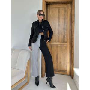 Veste en polaire noire pour femme, manteau d'hiver chaud avec poches, grande taille, vêtements d'extérieur tendance, décontracté, manches longues - Product Image 4