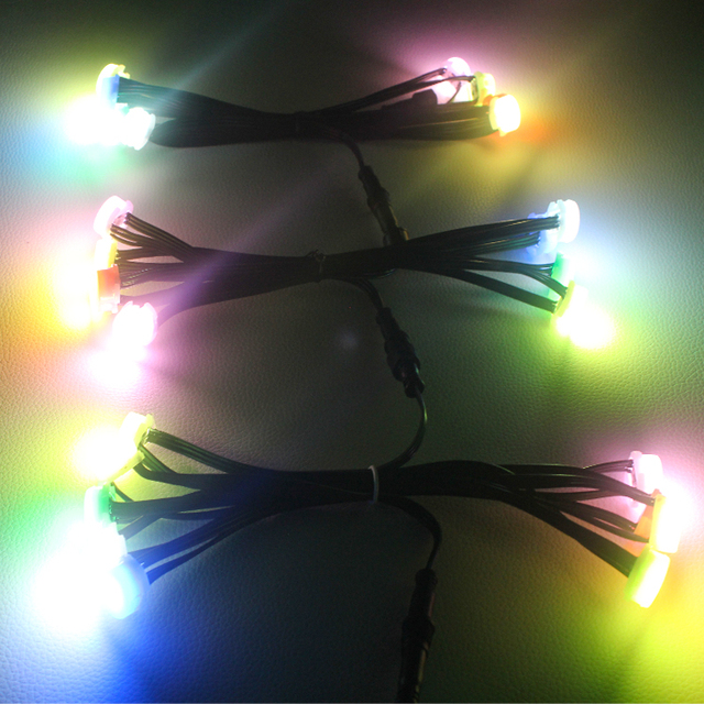 Sk6812 Colored Led Colored Trim Lights Intelligent Control System Permanent Christmas Rgbw Led String Lights Holiday Lighting