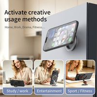Accessoires mobiles Nouveau produit Support de téléphone magnétique pour bureau Support pliable réglable Vente en gros