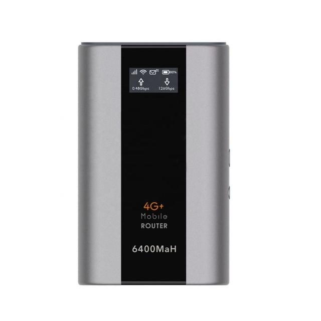 4G LTE Nano SIM&ESIM 100M RJ45 Modem 900Mbps Dual Band WiFi6 Firewall Portable Wi-Fi Hotspot 6400mAh Power Bank Cat6 300M M53