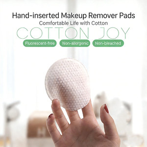 Y207 Lingettes démaquillantes rondes à insérer au <span class=keywords><strong>doigt</strong></span>, pour le soin des ongles et de la peau, en forme de fer à cheval, pour le nettoyage du visage, en coton - Product Image 2