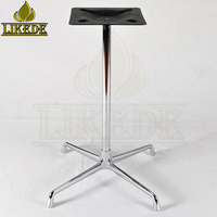 Pied croisé en métal chrome aluminium négociation rencontre base de table de conférence