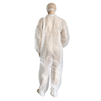 Combinaison de protection jetable non tissée pour usine alimentaire, vêtements jetables SPP, combinaisons anti-poussière jetables