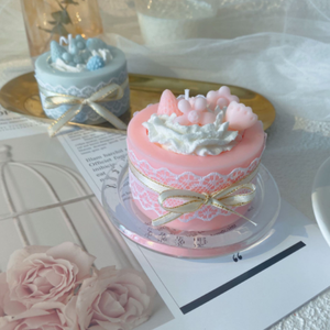 高品质手工Ins设计奢华蛋糕形状大豆蜡香味蜡烛生日结婚蜡烛礼品套装 - Product Image 4