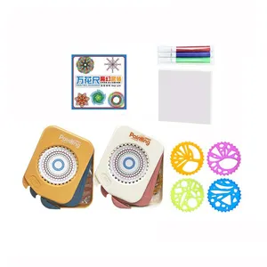 Dollartoys ترويج Spirograph دائرة قوالب المسطرة تصميم فني أداة الرسم قالب اللعب للحرف اليدوية ديي رسم