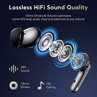 YYK-Q10 13mm grands écouteurs intra-auriculaires dynamiques conception à poignée courte écouteurs Tws sans fil antibruit avec 4 microphones HD