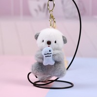 Mini porte-clés en peluche mignon et doux, pendentif de sac, porte-clés marin 15 cm