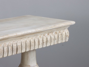 Table console en bois artisanale avec espace de rangement, table d'appoint décorative pour entrée, salon et décoration intérieure - Product Image 4