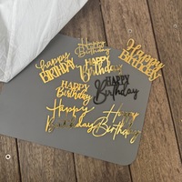 Acryl-Kuchenseitendekoration Partyzubehör Topper Ornamente Happy Birthday Kuchendekoration