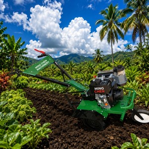Motoculteur vert portatif pour l'agriculture, machine de travail du sol pour jardins de thé et vergers, utilisation sur le terrain, motoculteur compact - Product Image 4