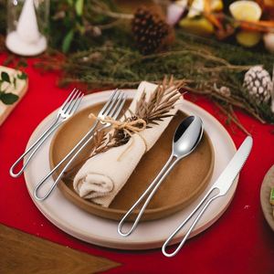 Wholesale Stainless Steel Hollow Handles <b>Cutlery</b> <b>Set</b> Knife Fork Spoon Flatware <b>Sets</b> for Home Restaurant Weddings - Product Image 3