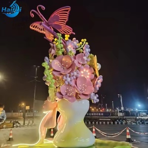 Statua Personalizzata 3D Grande Bouquet di Rose per Esterni, Scultura Floreale per Parco Giardino, Decorazione Creativa, <span class=keywords><strong>Regalo</strong></span> - Product Image 4