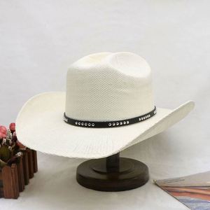 Sombrero de Papel para Protección Solar, Sombrero de Playa al por Mayor, Sombreros Vaqueros Casuales de Ala Ancha para Hombres, Adultos, Viajes, Fiestas, Pesca, Cuatro Estaciones, Unisex - Product Image 1