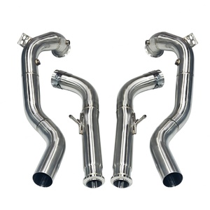 ท่อไอเสียแบบเชื่อมลายเกล็ดปลาสีทองพรีเมียม ลดขนาดเส้นผ่านศูนย์กลาง สำหรับ Mercedes-Benz G63AMG/W463A - Product Image 1