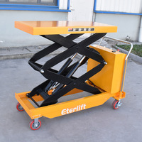 Table élévatrice semi-électrique à hauteur réglable par batterie Mini plate-forme élévatrice Pompes de table élévatrice à ciseaux hydrauliques 150 Kg à 1000 Kg