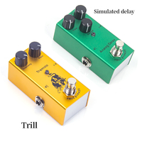 Pédale d'Effets de Guitare Électrique Mini Distortion Crunch Single, True Bypass 9V DC pour Kit Guitare Basse