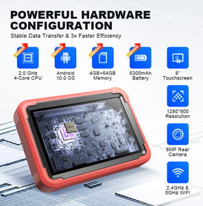 เครื่องมือวินิจฉัยรถยนต์ X431 Pros V5.0 Auto OBD2 สำหรับรถยนต์ รุ่น X-431 Pro V 5.0 Obd2 Vag พร้อมฟังก์ชั่นรีเซ็ต - Product Image 2