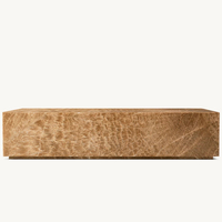 Table basse moderne de luxe RH ROCCO, plateau en marbre, structure en marbre, hauteur réglable, minimaliste, pour le salon