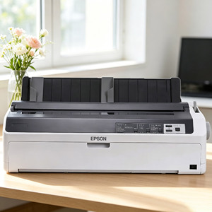 Perilla de manivela antideslizante con nervaduras verticales que <span class=keywords><strong>restaura</strong></span> el ajuste manual del papel para impresoras matriciales Epson LQ590K LQ595K - Product Image 3