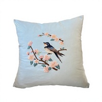 Kit de broderie pour coussin brodé, motif floral pour salon, coussin créatif de style Instagram, fait main, DIY, ornement de voiture