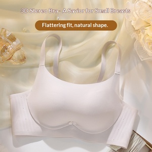 MISS&HUA Sujetador Deportivo Gótico Sin Costuras, Sin Varillas, con Cierre Trasero, Copa 3/4, Push-Up para Pecho Pequeño, Lencería Femenina - Product Image 3