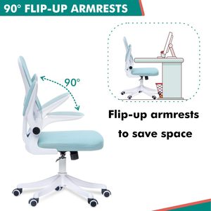 Comfortable Modern <b>Blue</b> Nylon Fabric Visitors <b>Chairs</b> Reception Ergonomic Swivel Executive Office <b>Chair</b> for Party Bar - Product Image 6