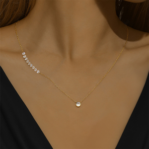 Collier CANNER FASHION en argent 925 avec zircon, collier croix de luxe pour femmes - Product Image 2