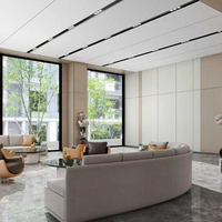 Panneau de protection mural et de plafond en fibre de bambou, panneau de fixation sans joint en plastique pour la décoration moderne de la maison