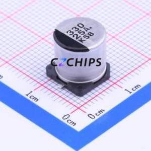 Condensador Electrolítico de Aluminio SMD EEE1EA331AP, D10xL10.2mm 330uF 20% 25V 340mA-120Hz - Product Image 1