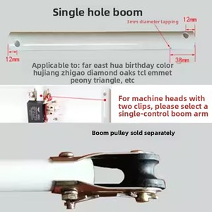 Varilla de Extensión Alargada para Ventilador de Techo, Tubo de Brazo Universal para Ventilador Eléctrico Blanco, Accesorios de Tubo de Brazo de 22 mm de Diámetro - Product Image 2