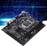Carte mère H61 LGA 1155 Kit Compatible 2nd 3rd génération processeurs Intel Core prend en charge le SSD M.2 NVME pour la mémoire Double DDR3 de bureau