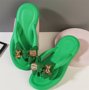 Chanclas de EVA a la moda, zapatillas para exteriores, suelas de <span class=keywords><strong>plataforma</strong></span> suave con diseño de lazo, sandalias deslizantes para mujer, zapatillas, chanclas - Product Image 6