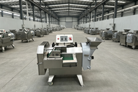 Groentensnijmachine Verwerkingsmachine Roestvrij staal Verstelbare snijgrootte Hoge capaciteit 850 kg/u 220V Groenteverwerkingsinstallatie