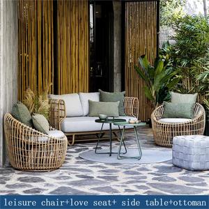 Direkt von der Fabrik im Freien PE Wicker Sofa Set Großhandel Garten Patio <span class=keywords><strong>Terrasse</strong></span> <span class=keywords><strong>Couch</strong></span> für Innenhof Hotels Strände - Product Image 6